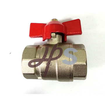 Forged NPT thread 600WOG brass ball valve with butterfly handle1/2''-1''